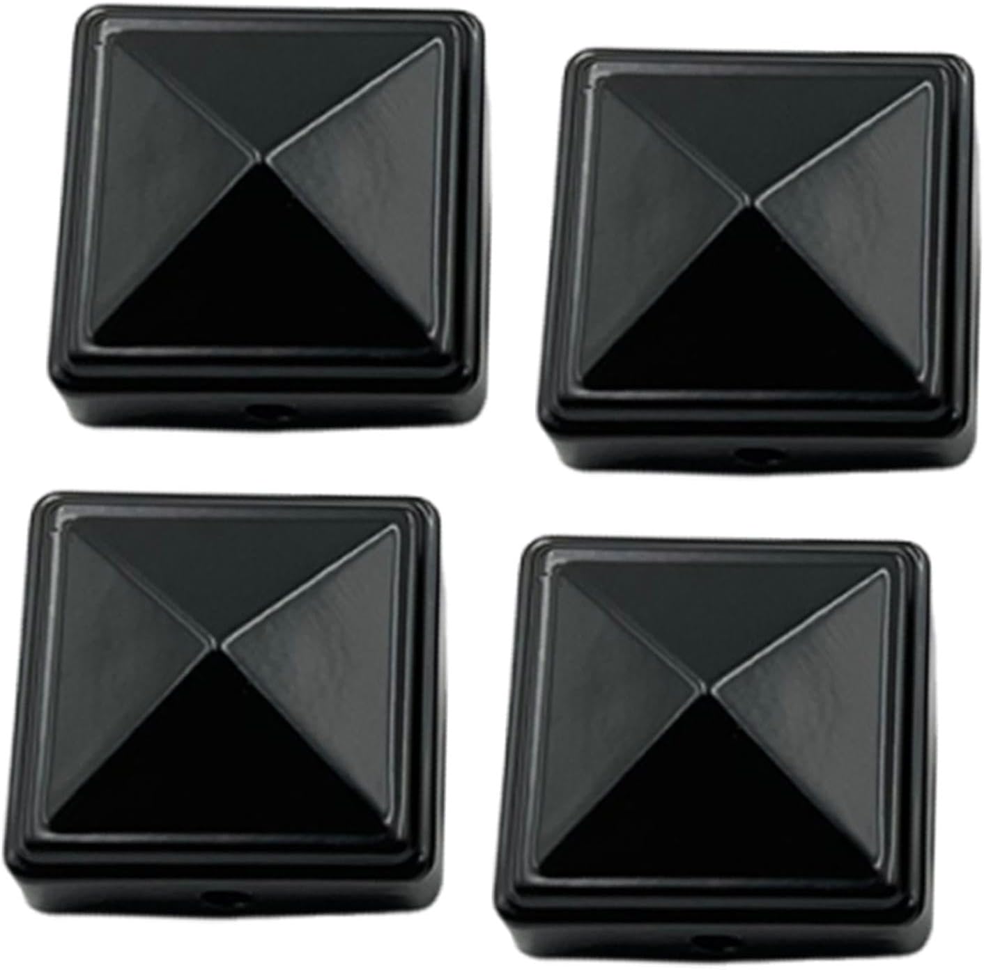 4 Pieces Iron Fence Post Cap Decorative Post Caps Reusable Fence Accessories S