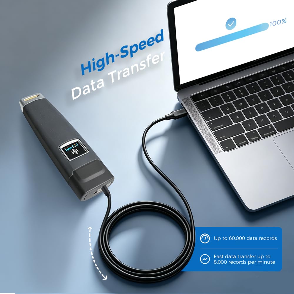 JWM RFID Guardia de Seguridad Sistema de Patrulla, IP67 Resistente al Agua | Software independiente gratuito para seguridad de hoteles, almacenes y logística, equipo de patrulla de grado industrial