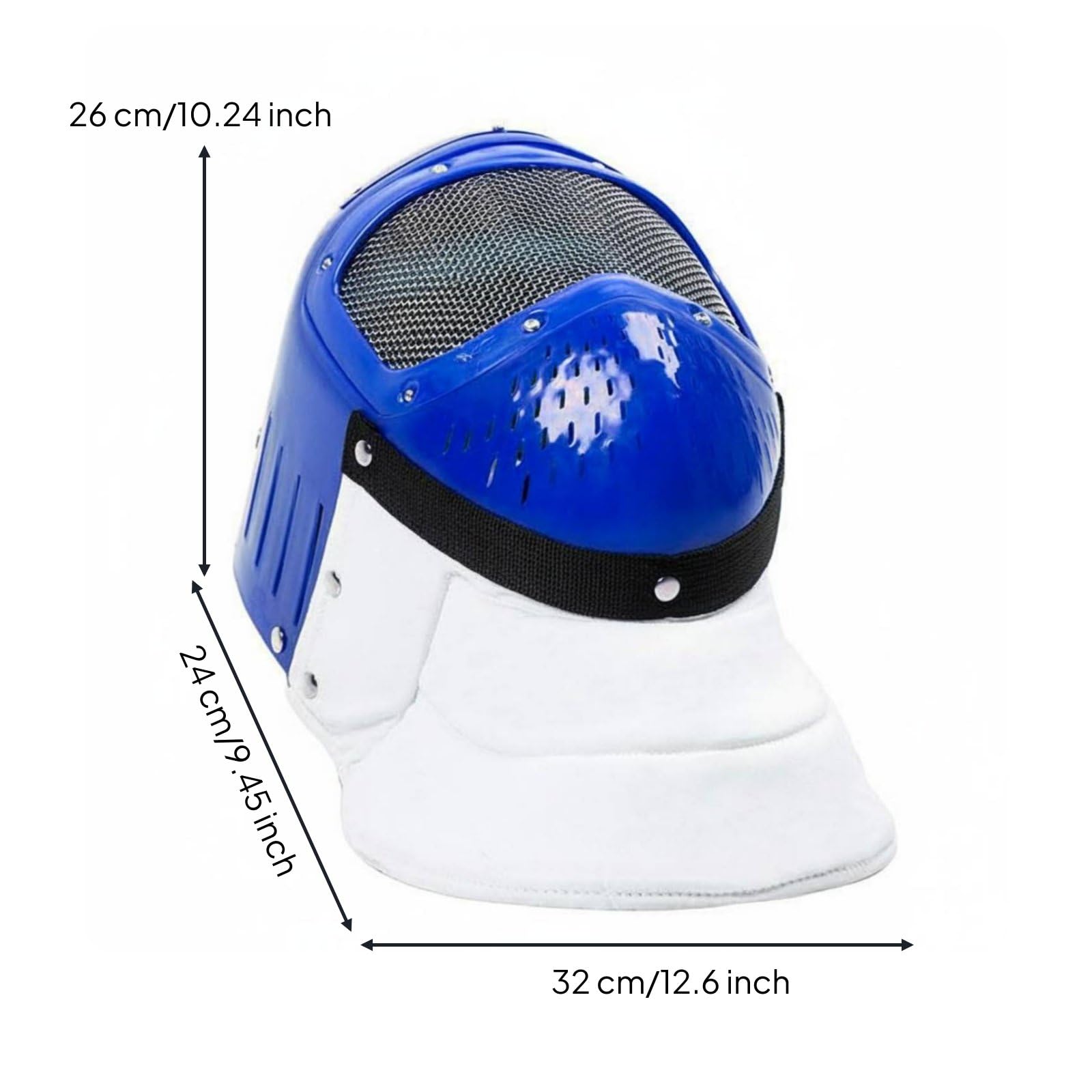 Visor de Esgrima Infantil Pantalla Metálica para Protección Facial Resistente al Impacto Adecuado para Educación Deportiva y Práctica de Esgrima Infantil