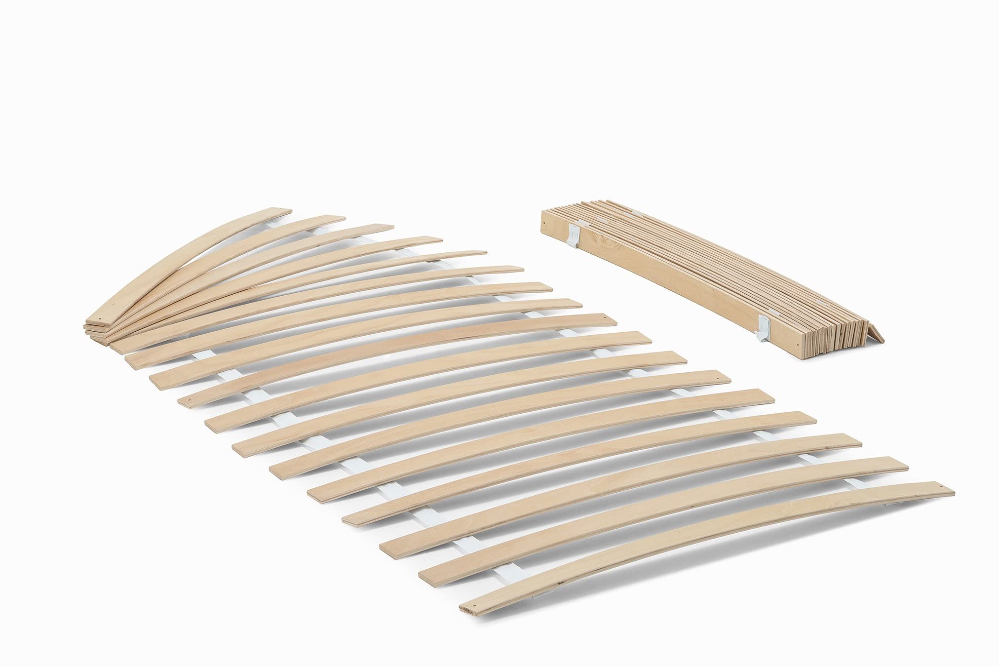 DICO 2er Stapelbett Massivholz mit Rollrost Größe 90x200 cm 03 Buche weiß lackiert