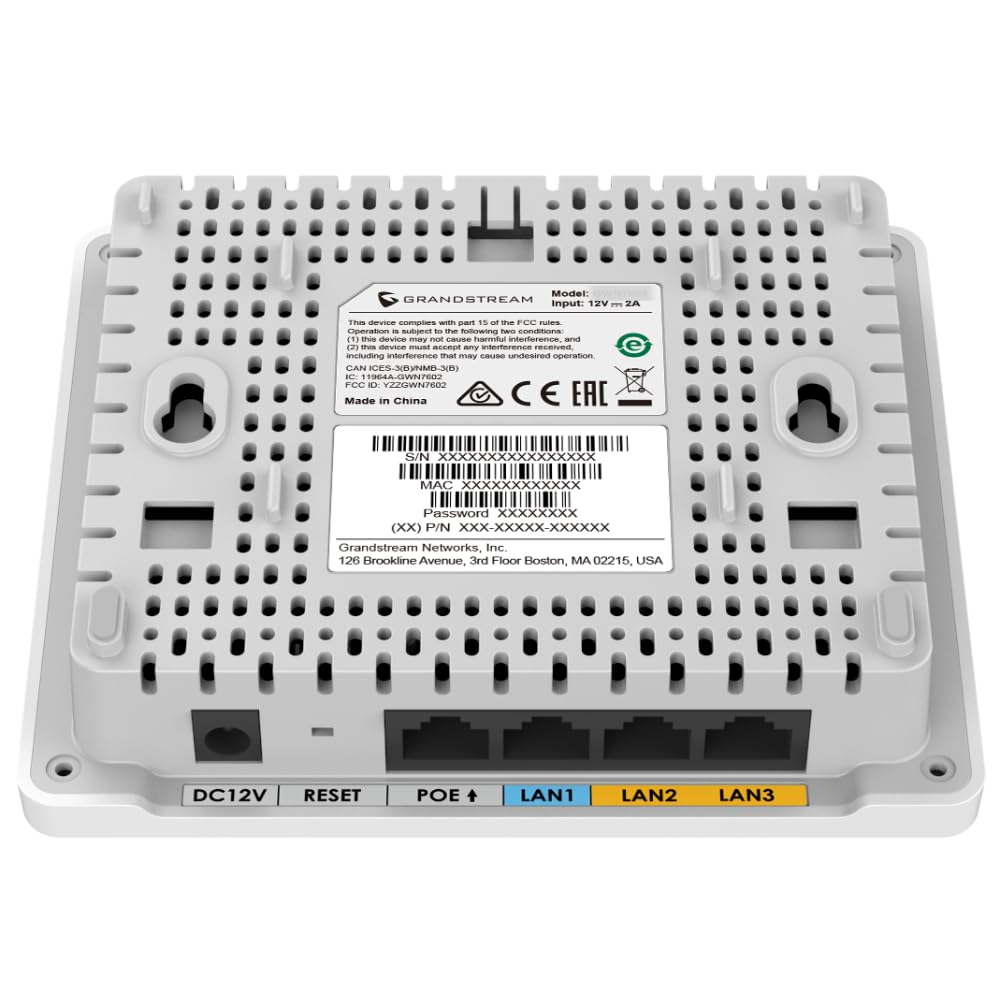 Grandstream Networks Gwn7603 Punto Accesso Wlan 867 Mbit/s Bianco Supporto Power Over Ethernet [poe] (wavE-2 WI-Fi - Access Point - - Wlan - Warranty