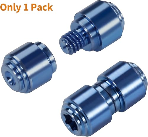 Miniatura 7 de Kit de tornillo y pivote de titanio azul de 13 piezas, perno de pulgar, clip de bolsillo de transporte profundo negro y resorte Omega para benchmade