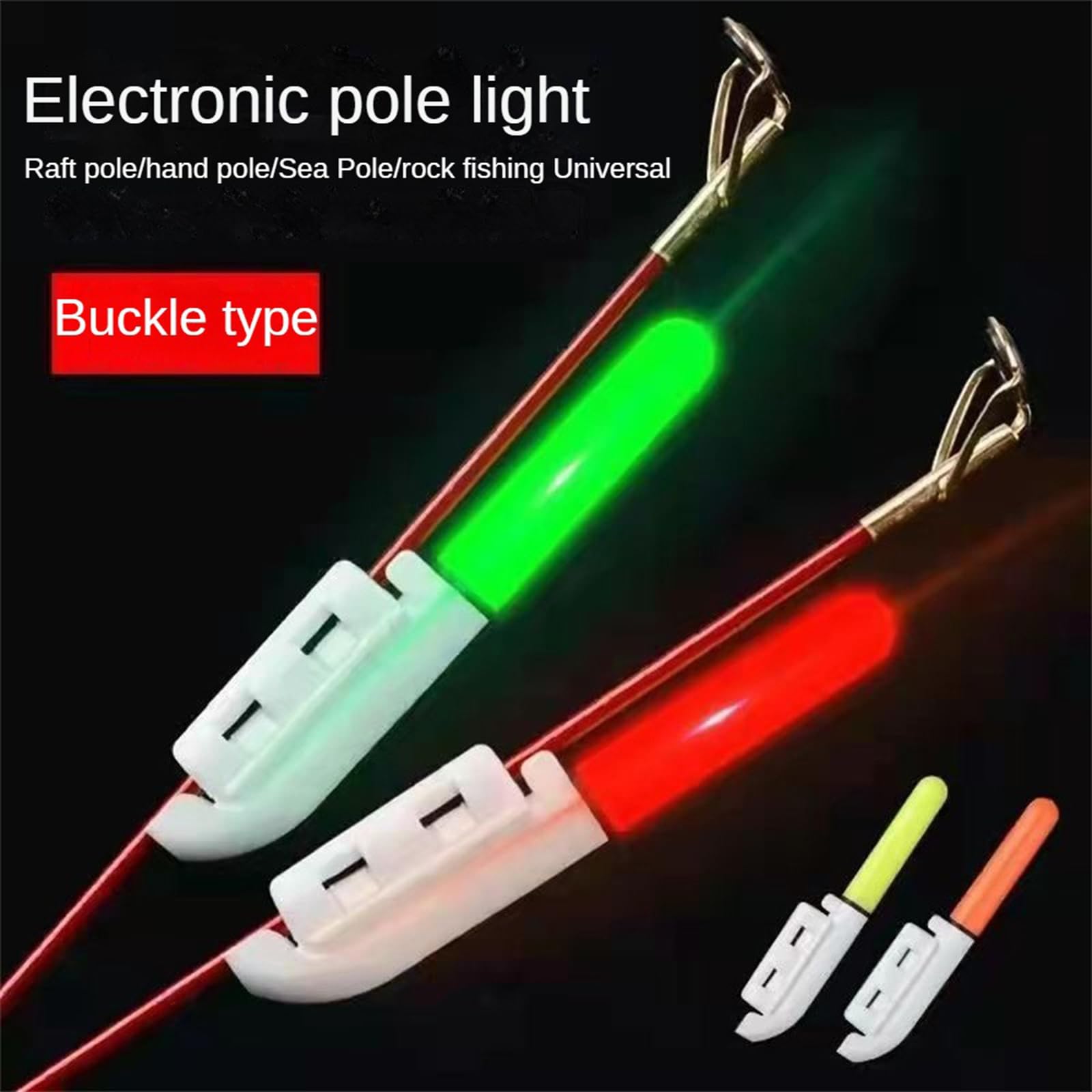 Bâtons Lumineux LED Pour Pêche De Nuit – Rechargeables, 12,8x63 Mm, Piles CR42 Incluses, Haute Visibilité