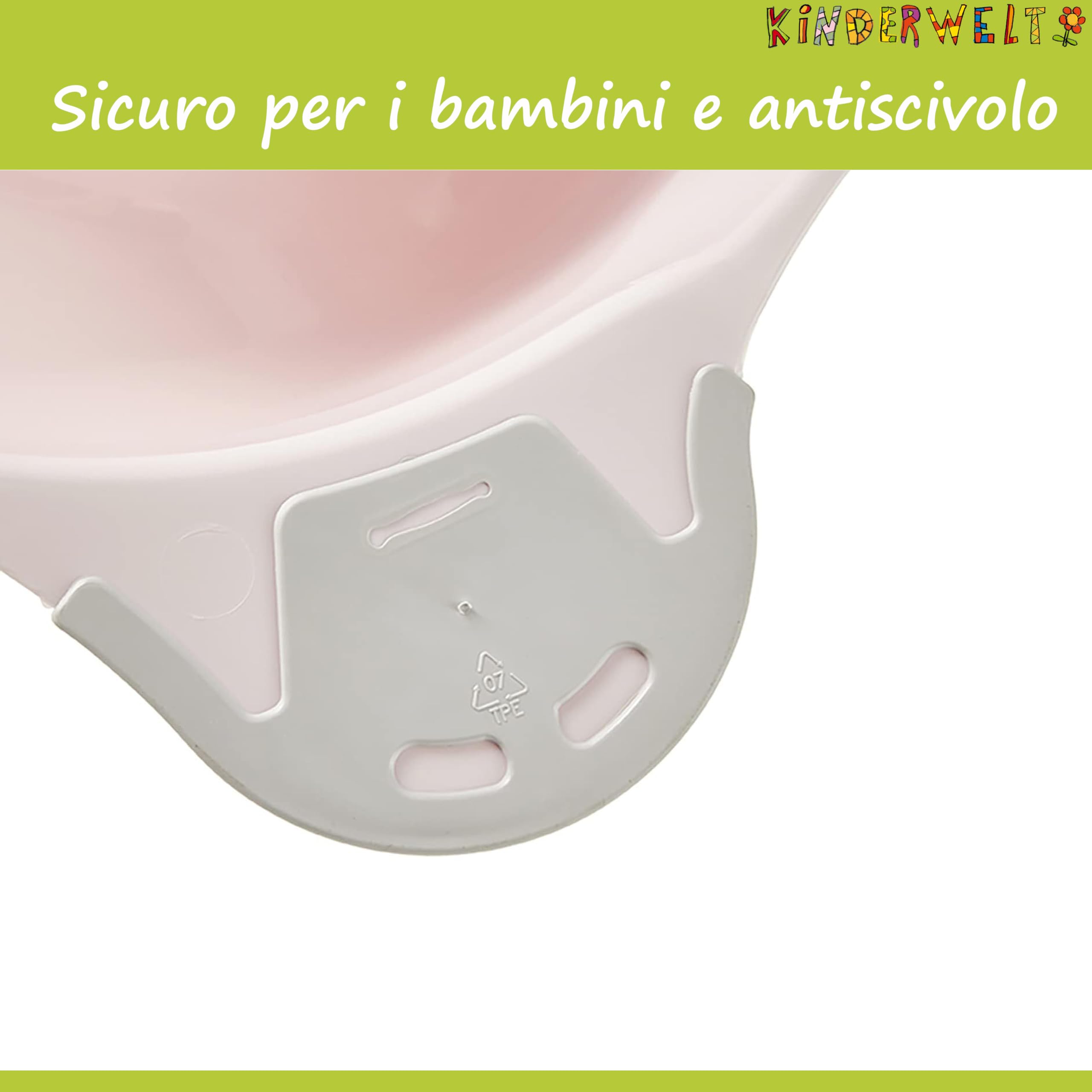Perl Premium Vasino Disney Winnie Puuh per Neonati e Bambini Stabile Babytopf con Anti-rutsch-funktion Perl Bianco con Unico Venatura Individuale Piacevole Effetto Glitter