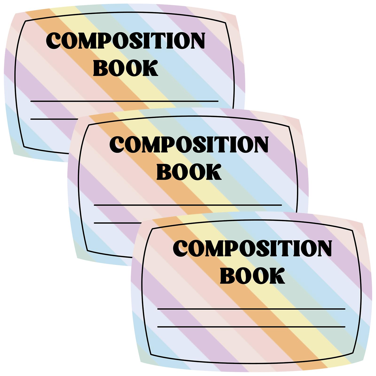 Carnet de composition en papier pastel 60x40cm lot de 3 pour fenêtres