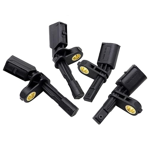 Miniatura 7 de SecosAutoparts 4 piezas ABS Sensor de velocidad de rueda delantera trasera izquierda y derecha compatible con Audi y compatible con Volkswagen