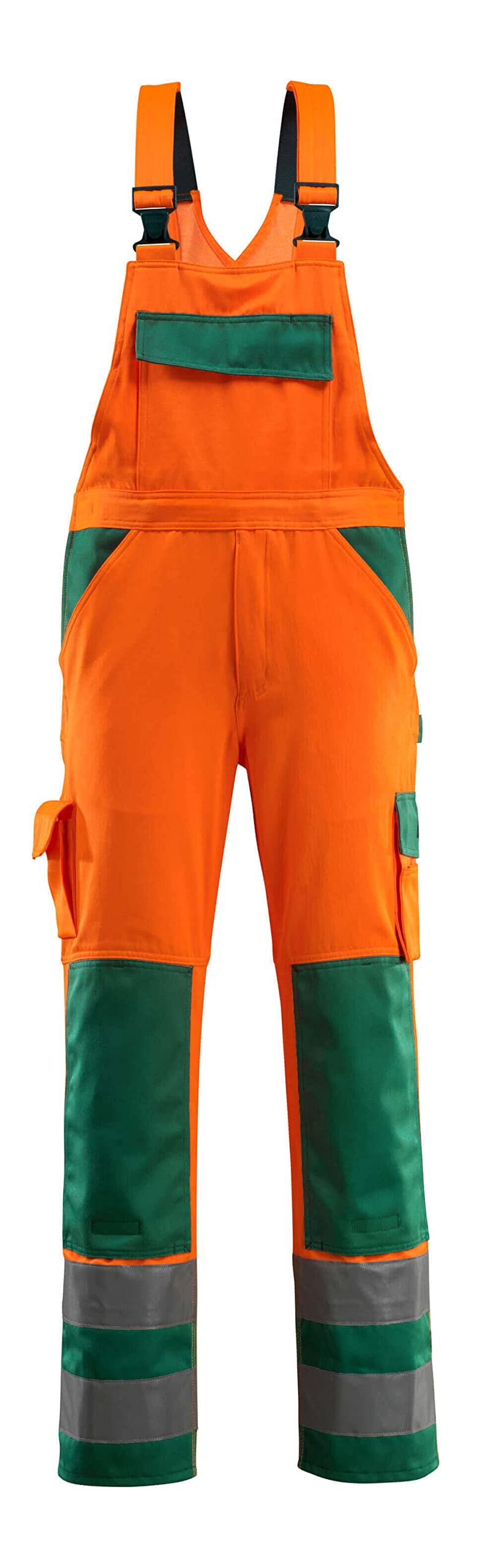 Mascot Latzhose "Barras" Größe L82cm/C44, 1 Stück, orange/grün, 07169-860-1403-82C44