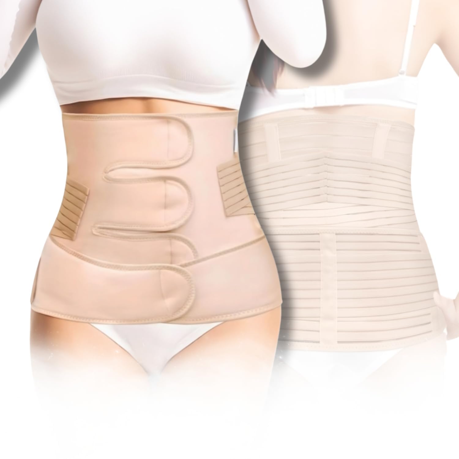 Neoprene Postpartum Belt After Delivery For Women Universal Size | Abdominal Tummy Support Belt For Postpartum Recovery C Section Maternity Waist Wrap With Adjustable Compression-image-41