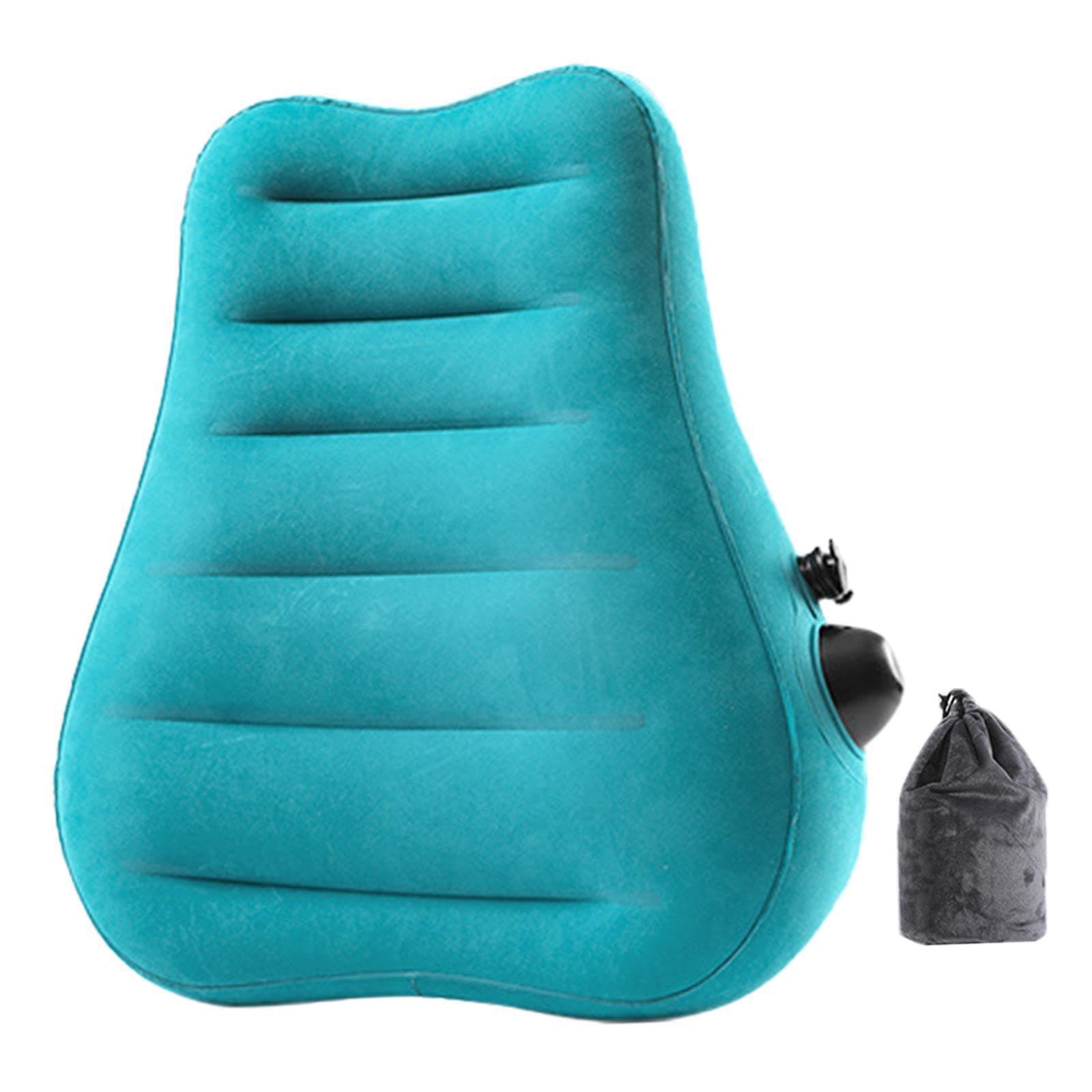 mophrati Multipurpose Inflatable Wedge Pillow Travel Airplane Home Combined With Lightweight Bed Pillow Ensures Travel Ease Inflatable Wedge For Airplane Home