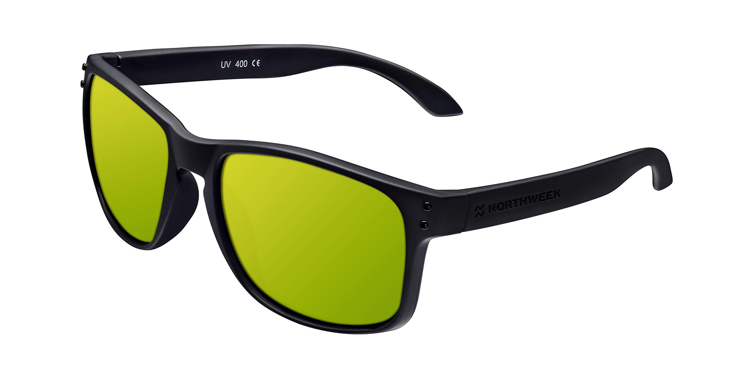 Northweek Bold Lipslide - Gafas de Sol para Hombre y Mujer, Polarizadas, Negro / Dorado