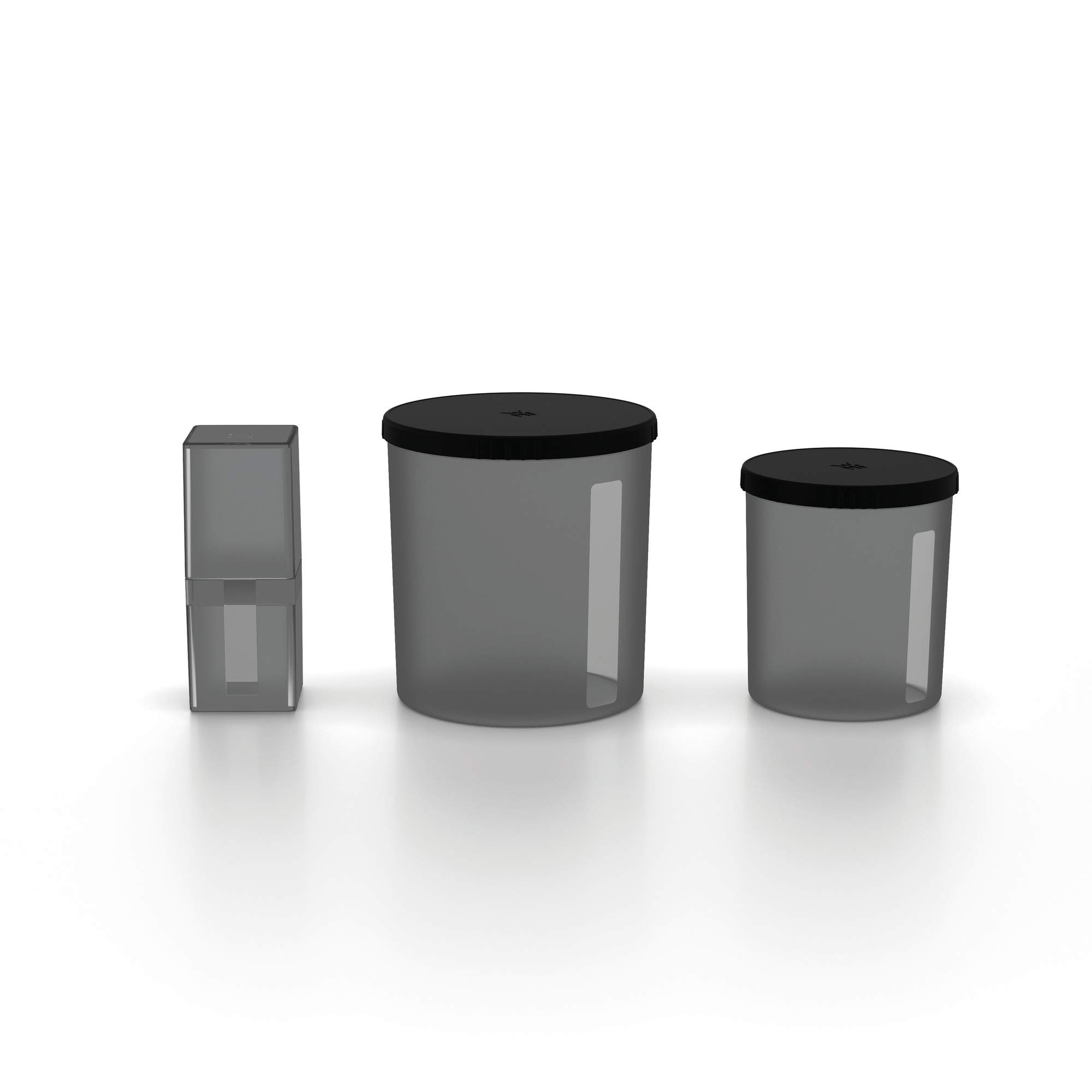 WMF KitchenMinis Essiccatore Compatto Snack to Go, in Acciaio Cromargan con 5 Griglie di Essicazione in Tritan, Sistema Silenzioso, Essicatore con Display LCD e Timer Programmabile, Dim. 28 x19x21 cm