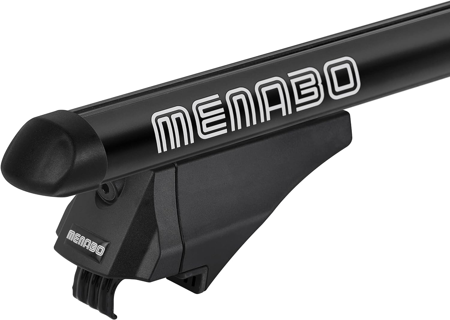 Barre da tetto per veicoli con rails integrati Modello TIGER BLACK 120cm in alluminio nero alta qualità Menabo 000085900000