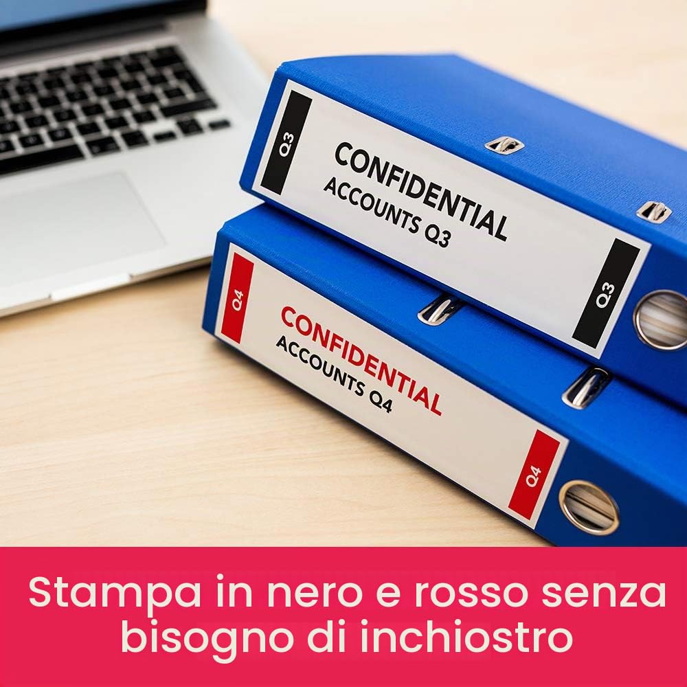 Brother Stampante per Etichette QL-800 (con Funzione di Stampa Rosso-Nero, Interfaccia USB, Stampa di Codici a Barre, Taglierina Automatica)