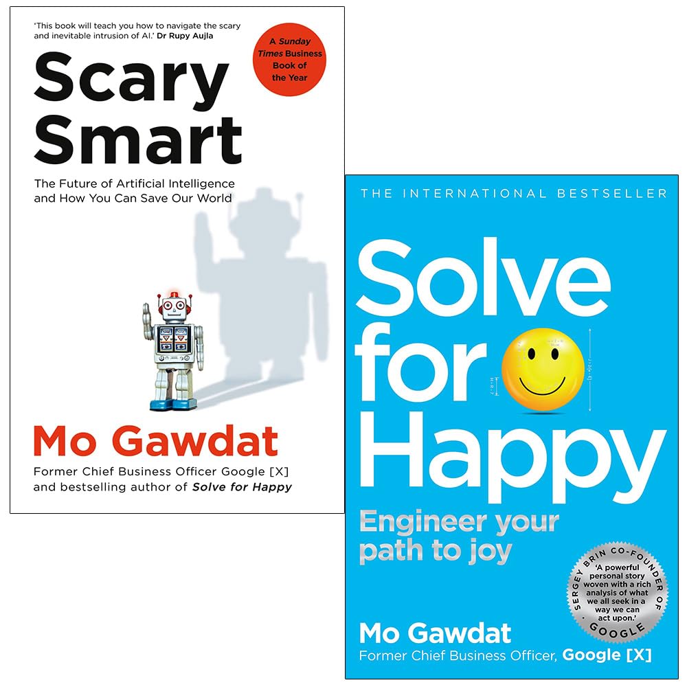Mo Gawdat Collection 2 Books Set (Solve For Happy, Scary Smart [Hardcover])