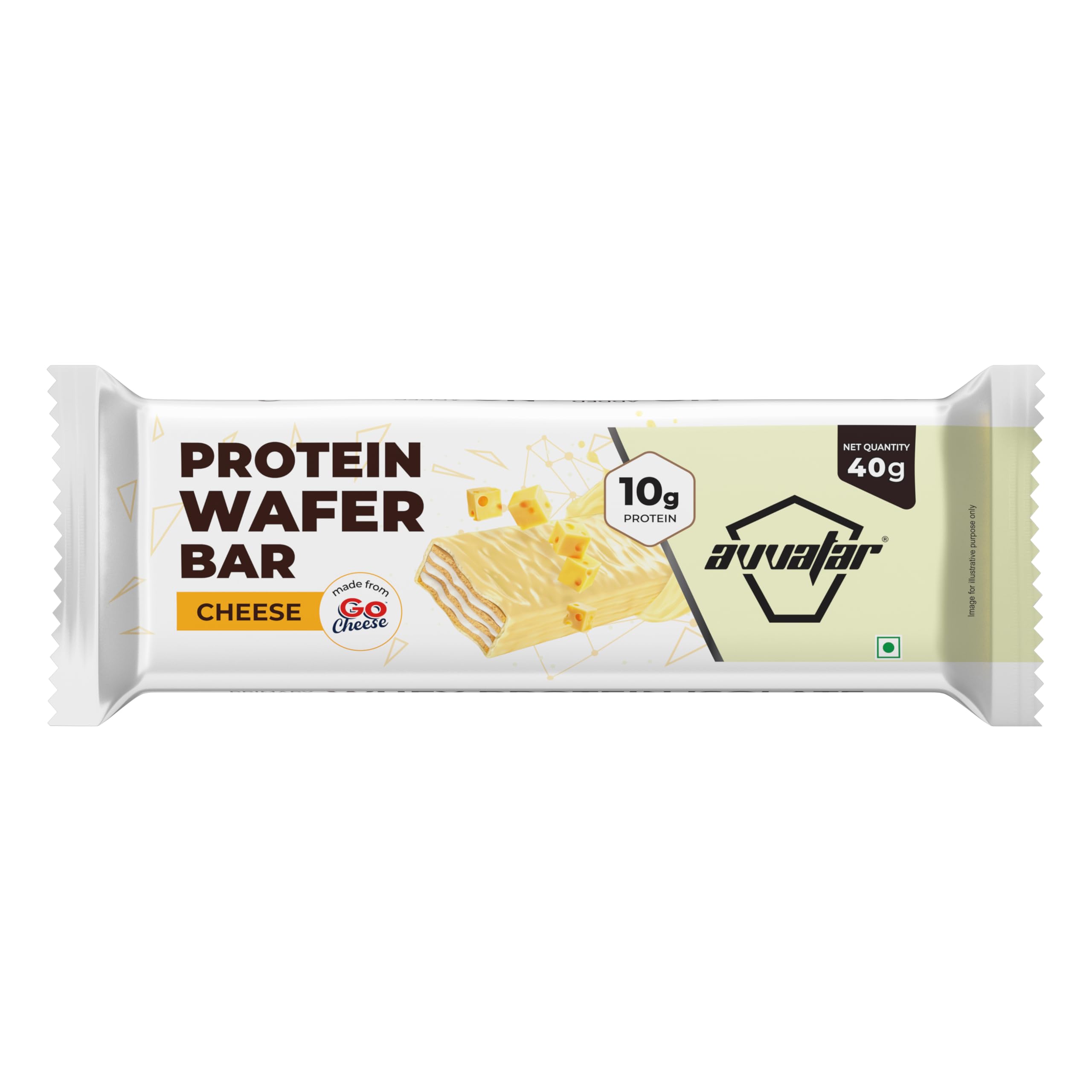 Avvatar 10g Protein Wafer Bar Cheese Flavour 40g Single Bar-image-26