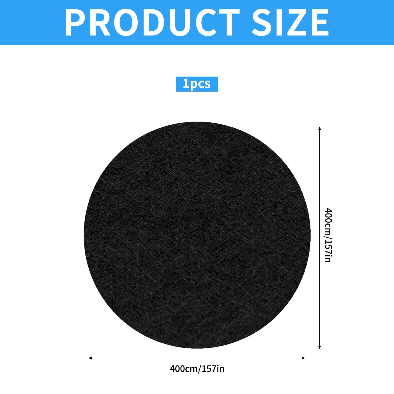 Tapis de Sol pour Piscine Ronde,Tapis de Bain à Remous 400 cm,Tapis de Sol Piscine Extérieur,Tapis de Protection Piscine,für Frame Pools,Pool Unterlage Outdoor,Hôtels,Villas