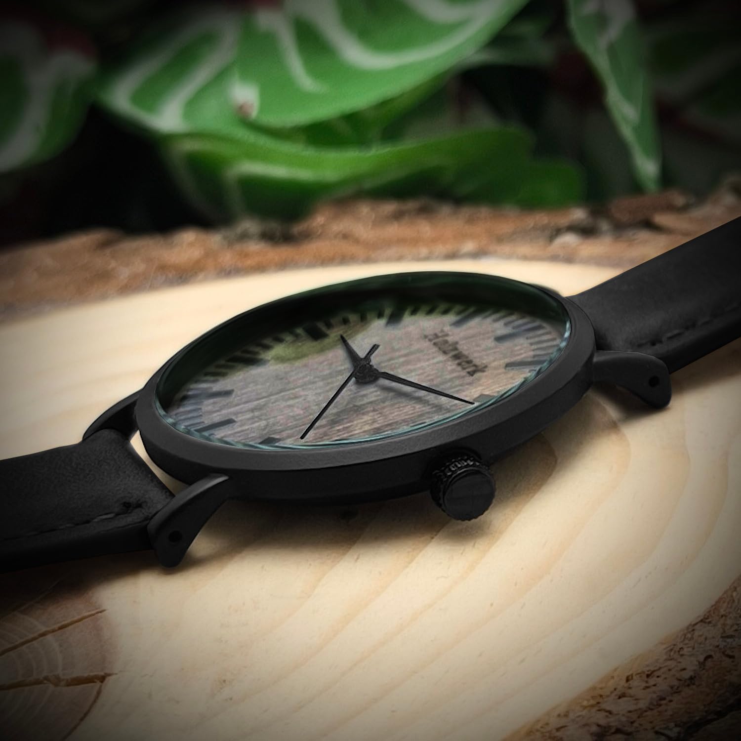 Holzwerk Germany Ręcznie wykonany płaski designerski zegarek unisex męski zegarek damski ekologiczny naturalny drewniany zegarek bransoletka zegarek analogowy klasyczny zegarek kwarcowy brązowy czarny