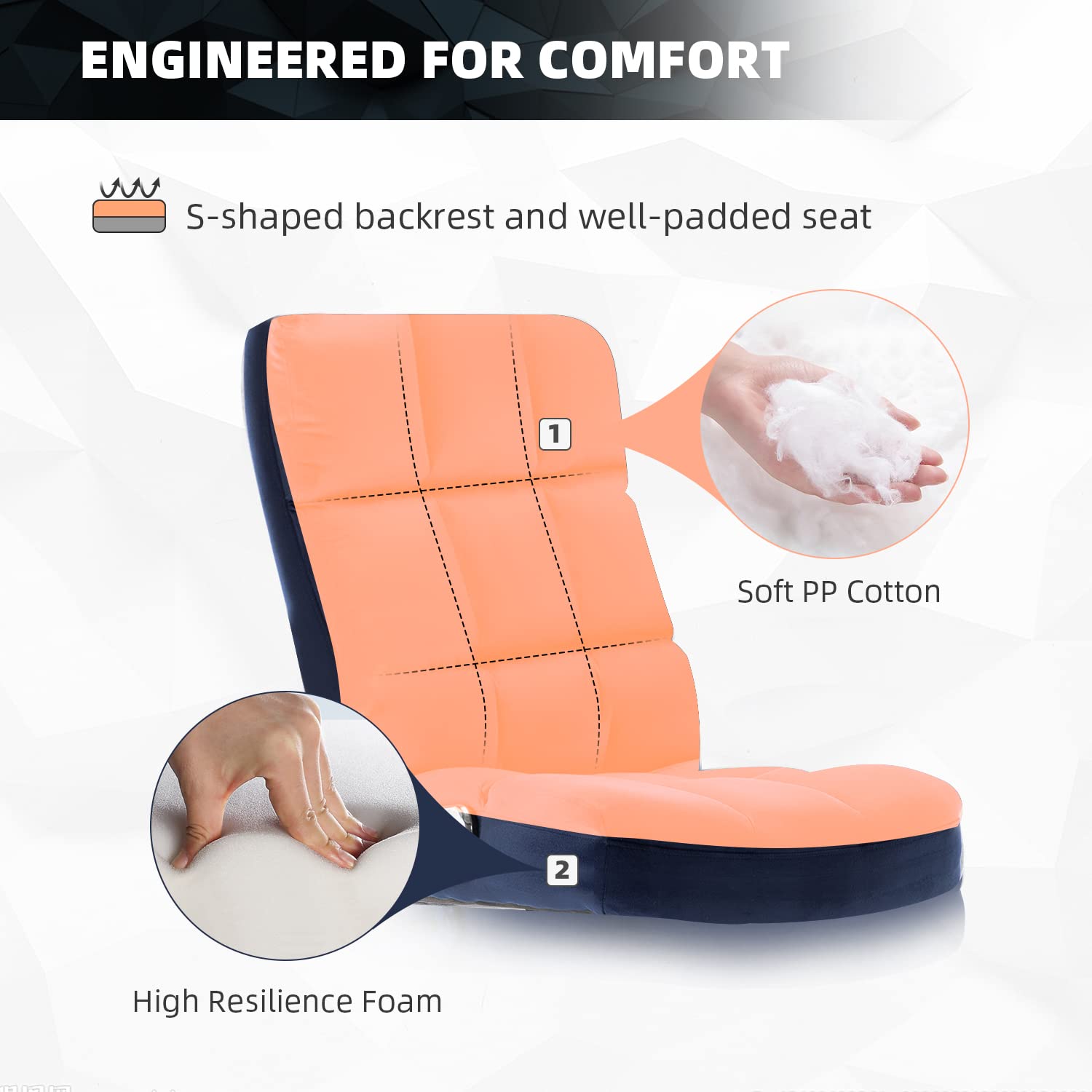 Buy YAMASORO Velvet Office Chair High Back Executive Desk Chair with