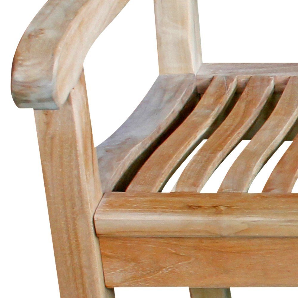Echt Teak Gartenbank Bank Sitzbank Teakbank Kingsbury 150 x 90 x 6 cm B29B
