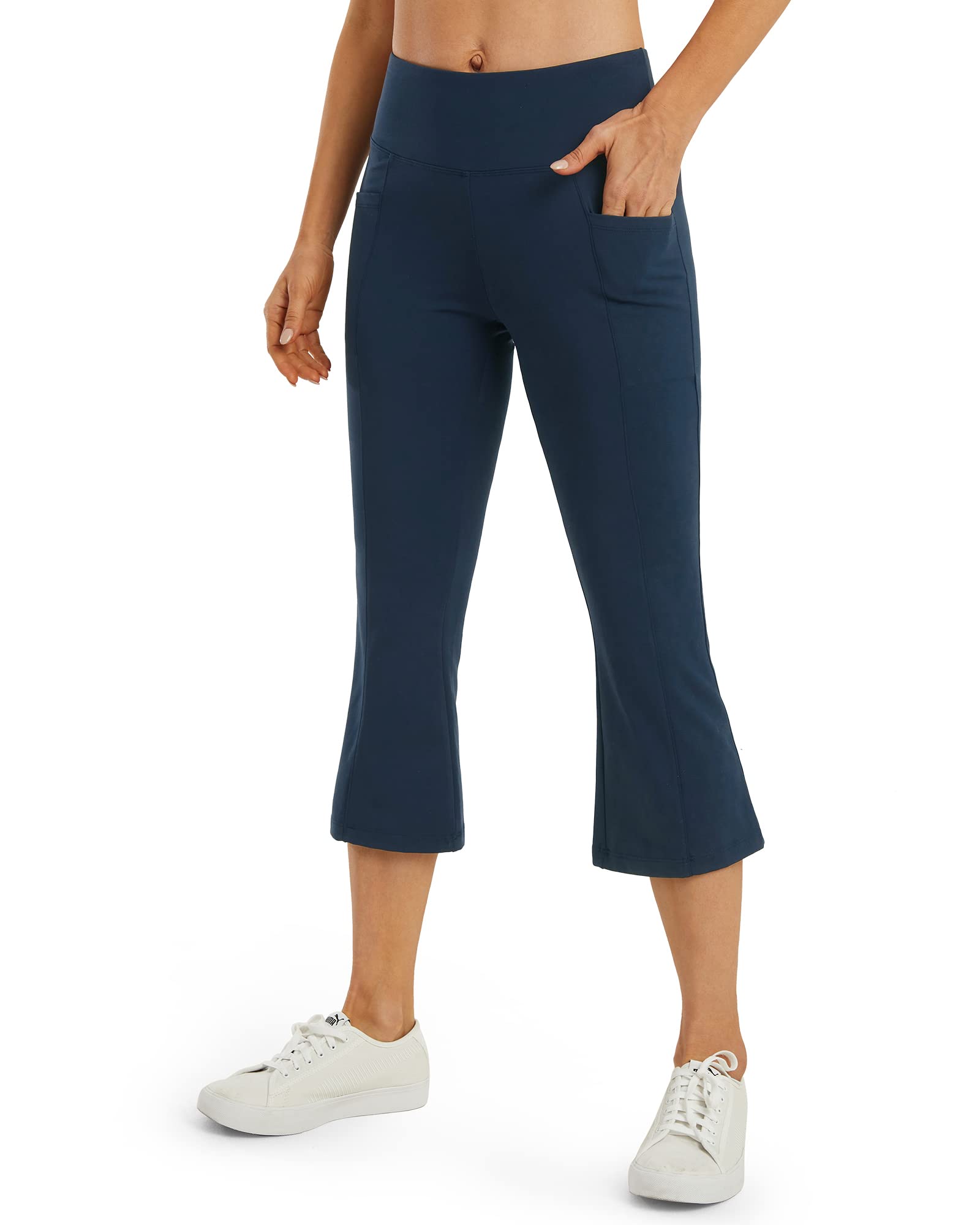 G4Free Flared Leggings Bootcut Yoga Pants for Women High Waist Bootleg Pants with Pockets Workout Dress Pants