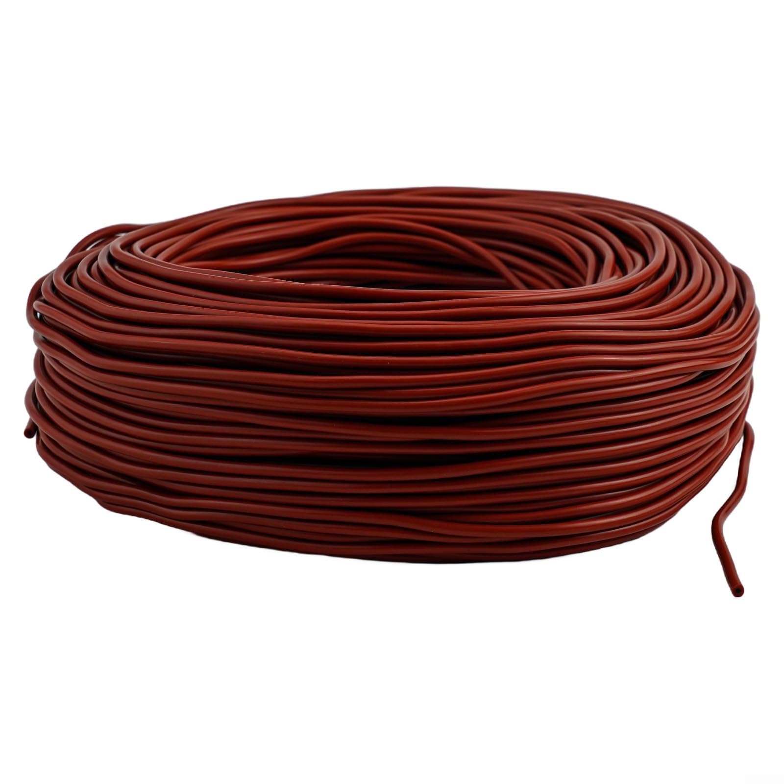 Câble chauffant en fibre de carbone 12 K pour chauffage au sol, 33 Ω/m, isolation en silicone jusqu'à 200 °C, rayonnement thermique infrarouge, bobine de fil chauffant électrique, 100 m avec manchons