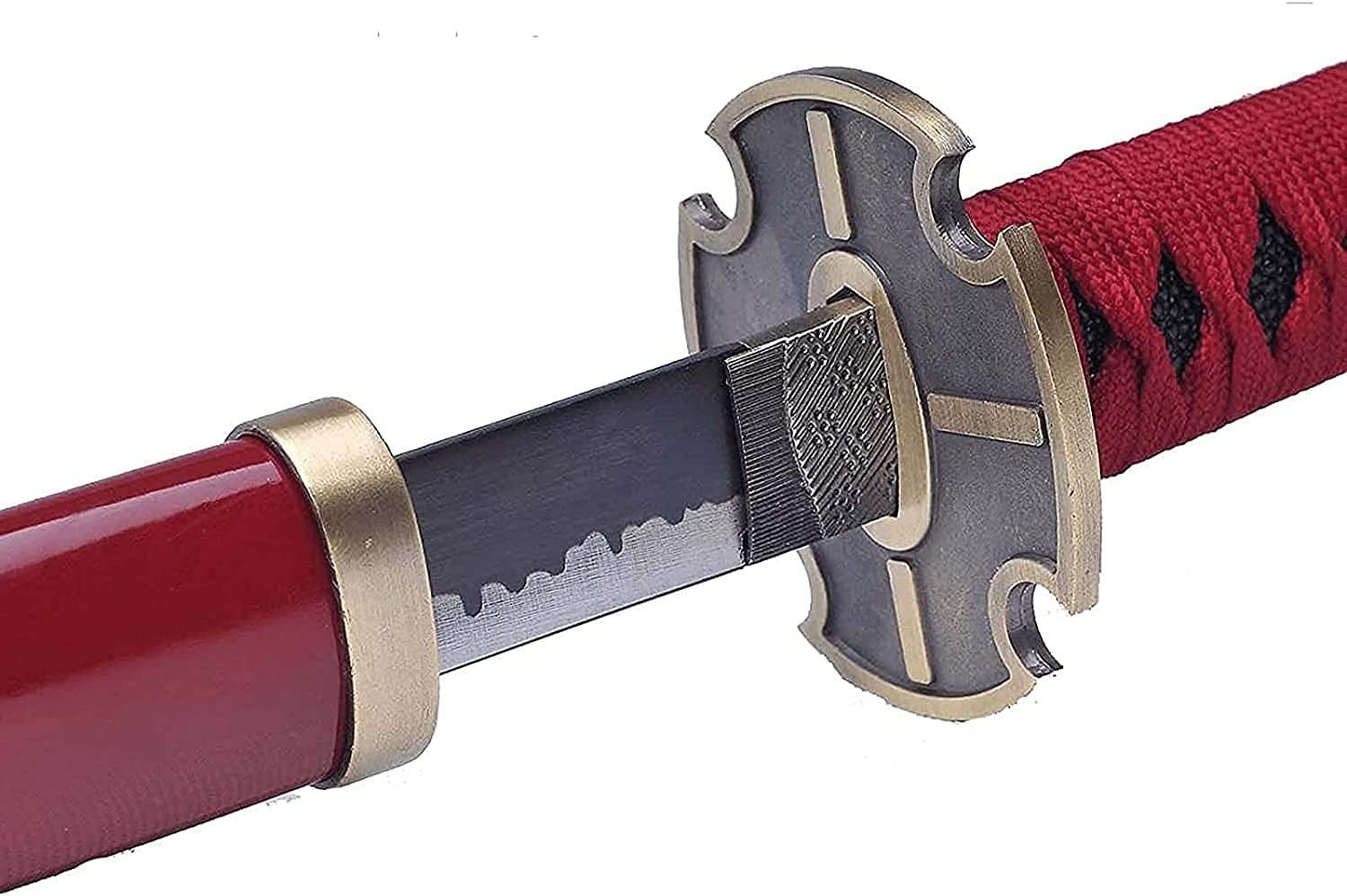 Musashi Katana Giapponese in Legno One Piece Zoro Sandai Kitetsu Replica Cosplay Spada di Samurai Anime Spada in Legno