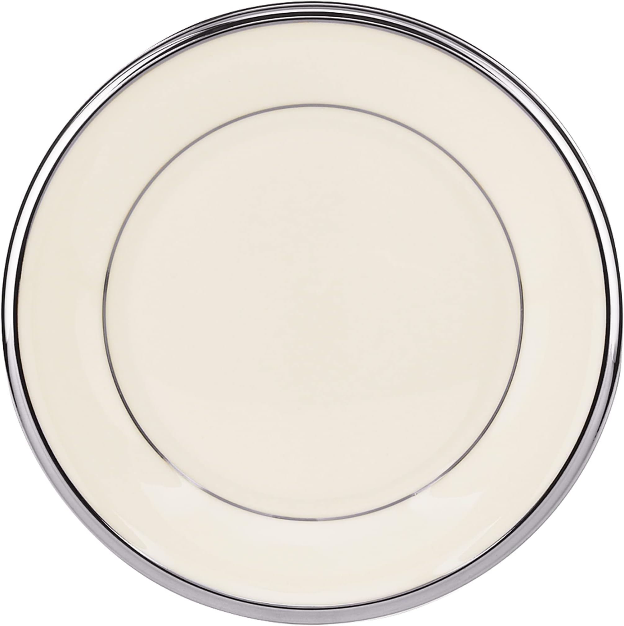 Lenox Solitaire Platinum Banded Ivory China Butter Plate