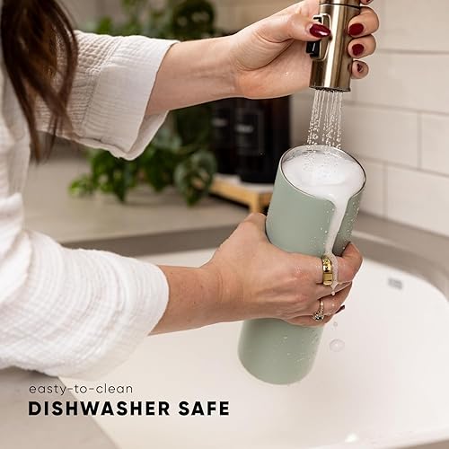 Miniatura 7 de Simple Modern Mesa - Botella de agua con tapa con pajilla, de acero inoxidable aislado, reutilizable, de viaje, para gimnasio, a prueba de fugas y