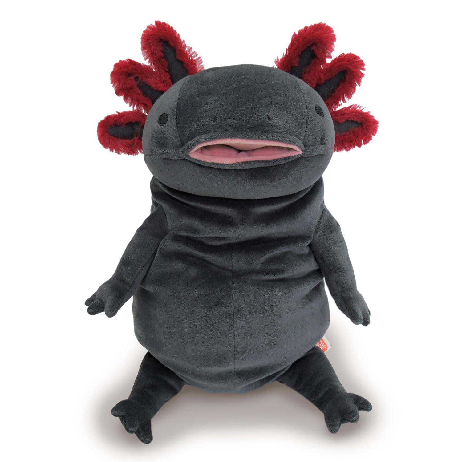 Shinada Global Mochi Axolotl Plush Large 11.8in Black Stuffed Animal Japan