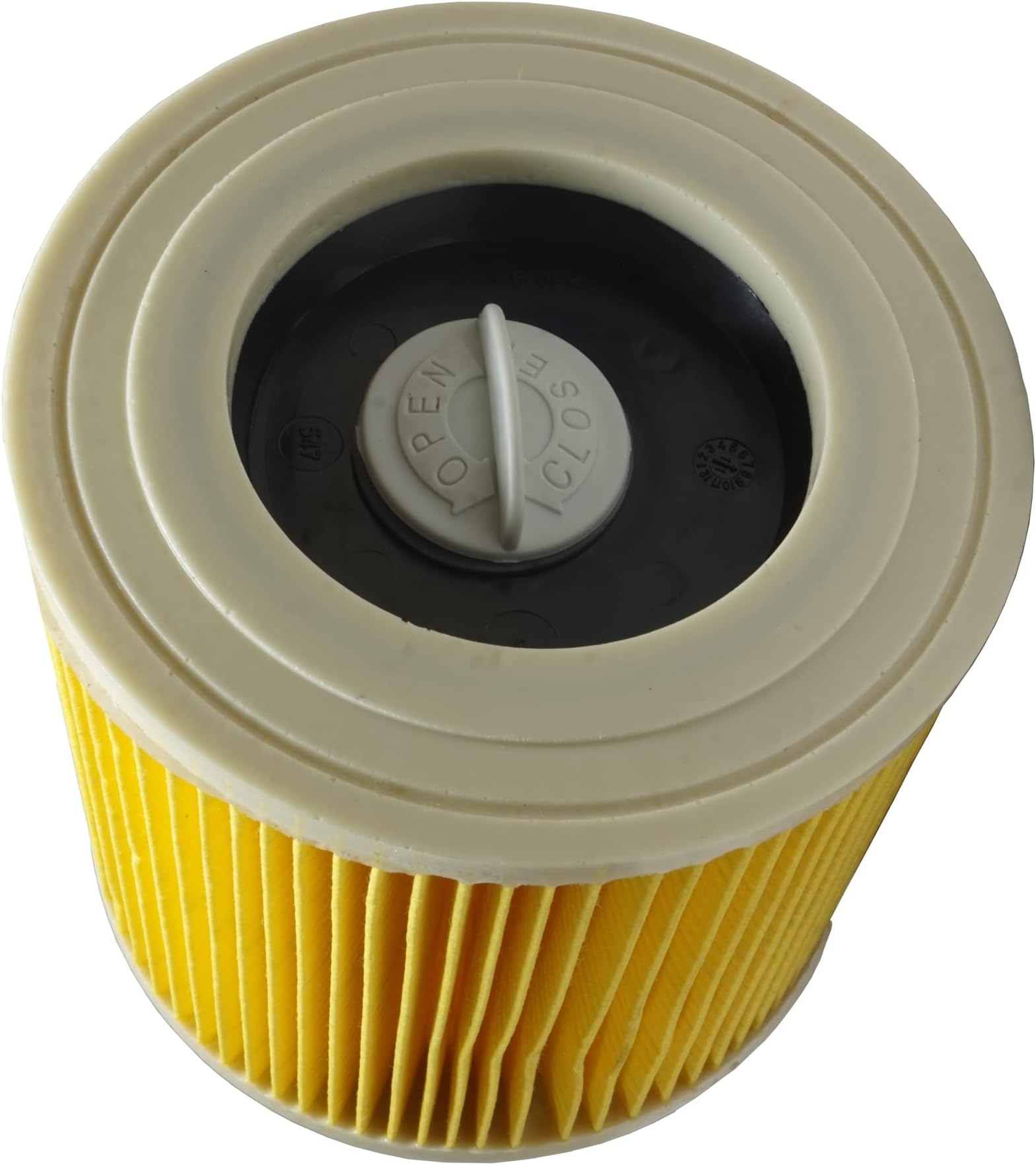 RODAK Cartridge Filter, Locking Knob Included, Compatible with Karcher Vacuum Cleaner WD3, MV3, WD 3.200 and A 2504