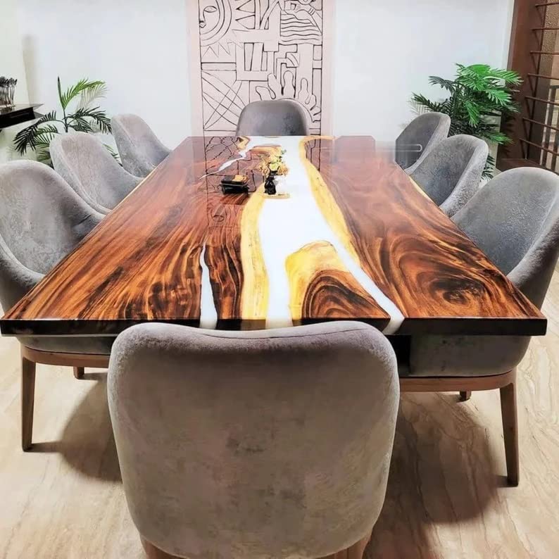 Amazon.com - TUZECH Personalized Large EPOXY Table, Resin Dining