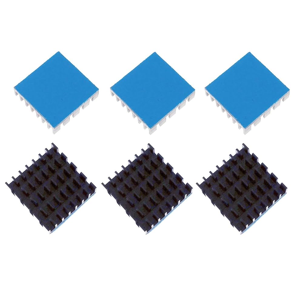 Amazon.co.jp: monofive ヒートシンク 22×22×6㎜ 導熱接着シート