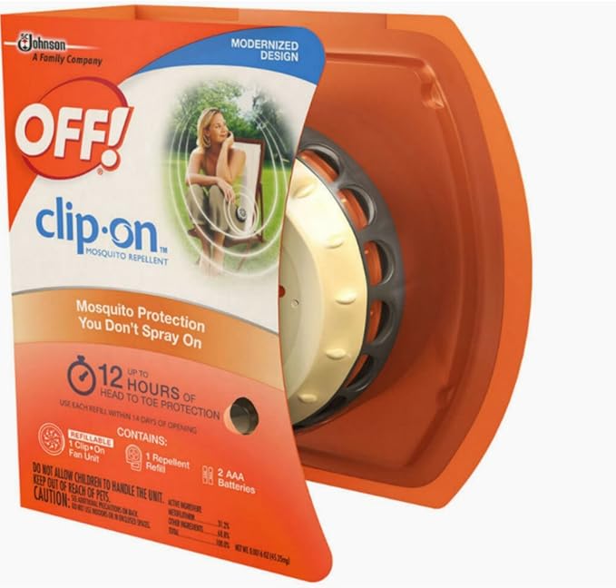 OFF! ClipOn Mosquito Repellent, ClipOn Fan Unit and 1