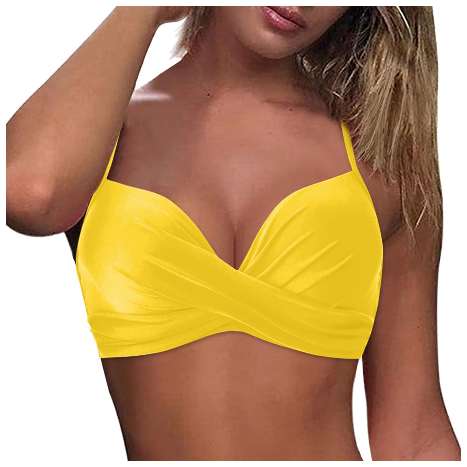 Generic Bikini para Mujer con Poco Busto Trikini Trajes De BañO Diminutos para Mujeres Bikini Mujer Baratos Bikinis De Playa para Mujer Traje De BañO Bandage Traje De BañO Mujer Pin Up Bikinis Moldeadores