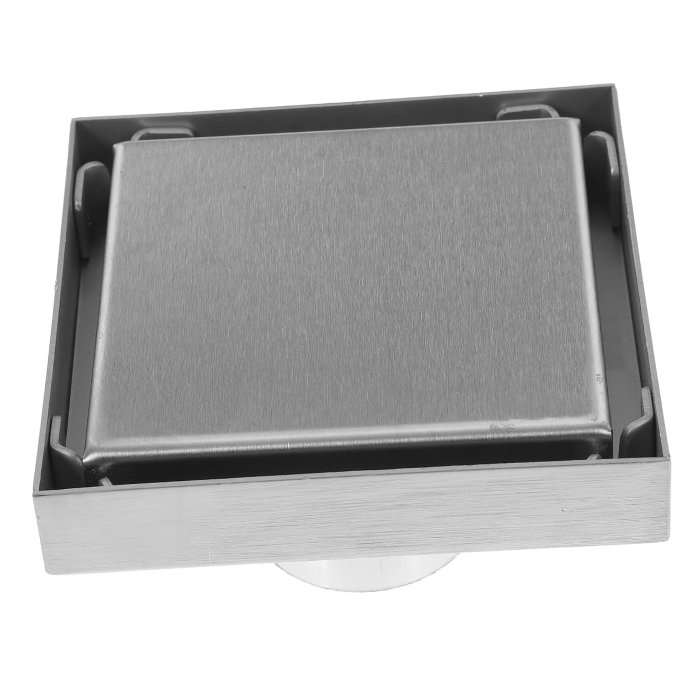Scarico Pavimento Doccia Quadrato in Acciaio Inox 304 1 Pz | Bagno e Lavatoio, Struttura Robusta, Installazione Semplice, Copertura Invisibile