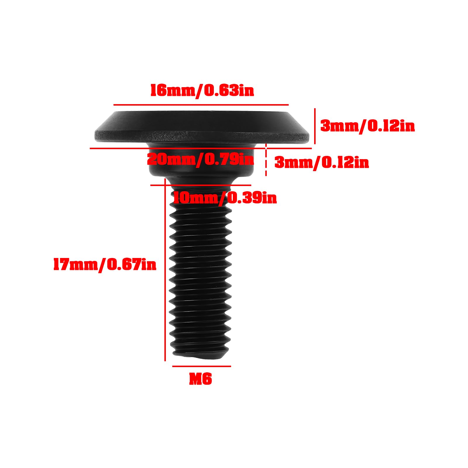 VGOL 2Pcs M6 Saw Blade Hex Socket Head Screw 266403-0 Compatible with Makita SP6000 DSP601 DSP600 - Image 4