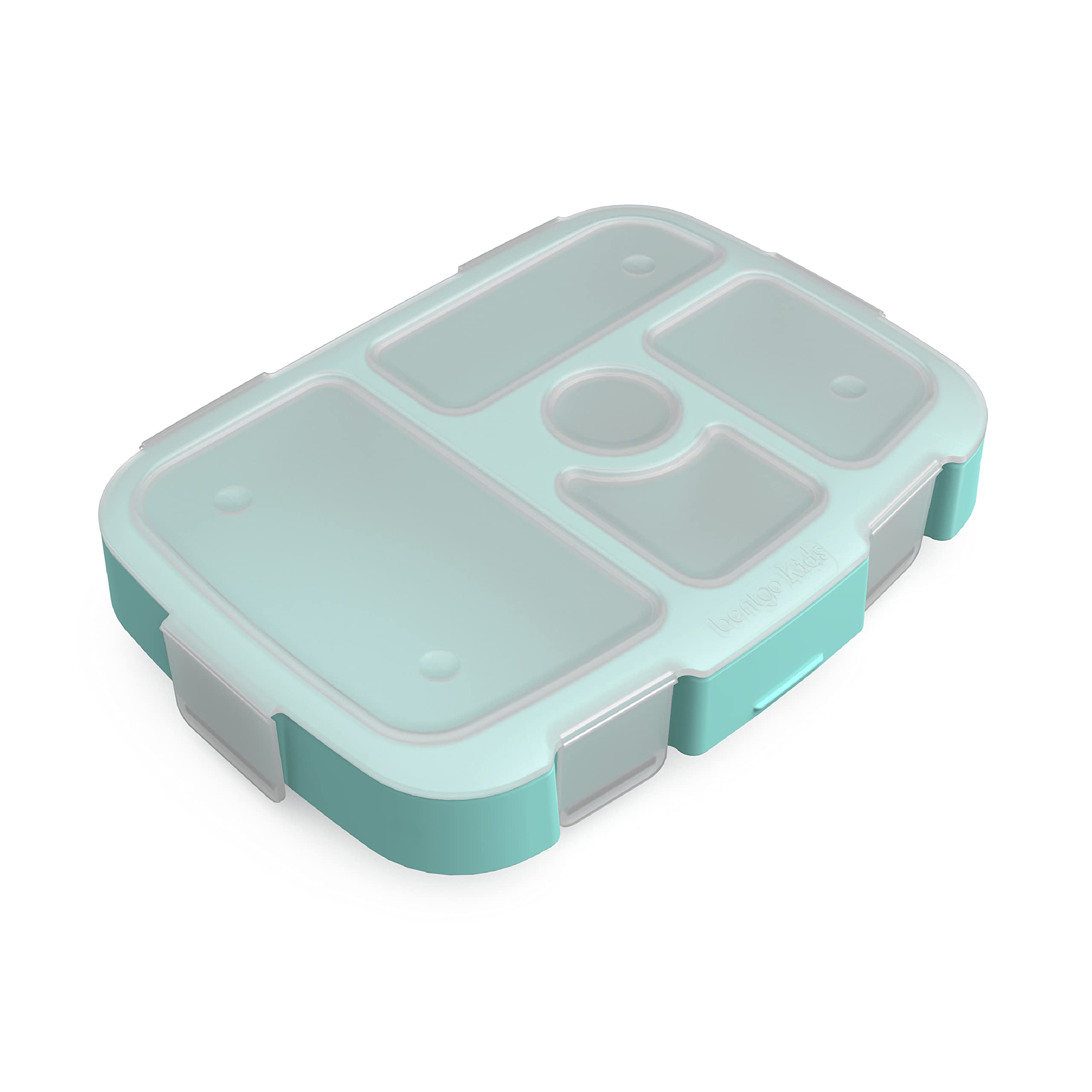 Bentgo® Kids Tray with Transparent Cover - Reusable, BPA-Free, 5-Compartment Meal Prep Container with Built-In Portion Control for Healthy, At-Home