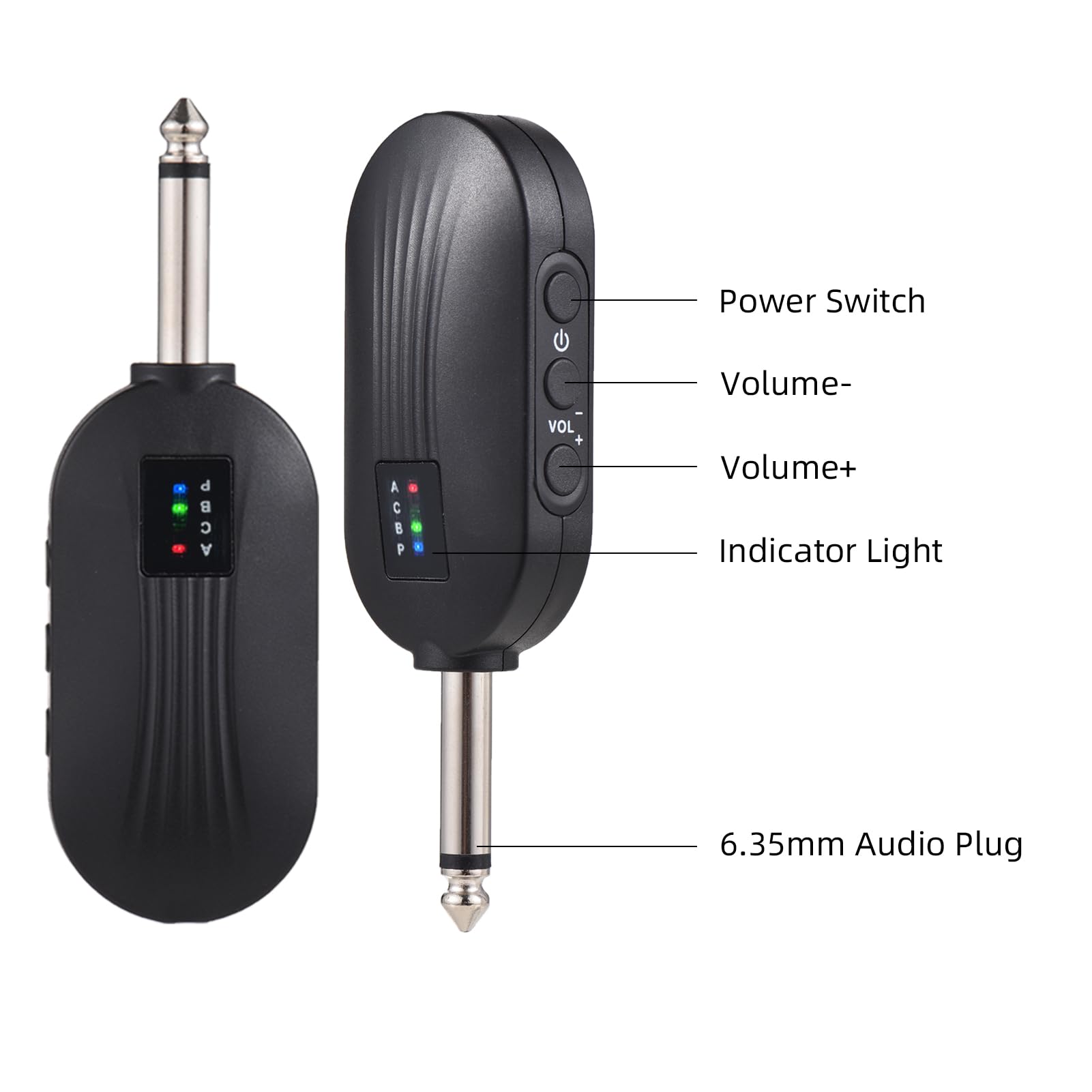 HUIOP Sistema microfonico wireless UHF professionale con microfono portatile cordless e ricevitore Microfono ricaricabile 16 canali per trasmissione video in diretta Intervista Festa di canto,Sistema