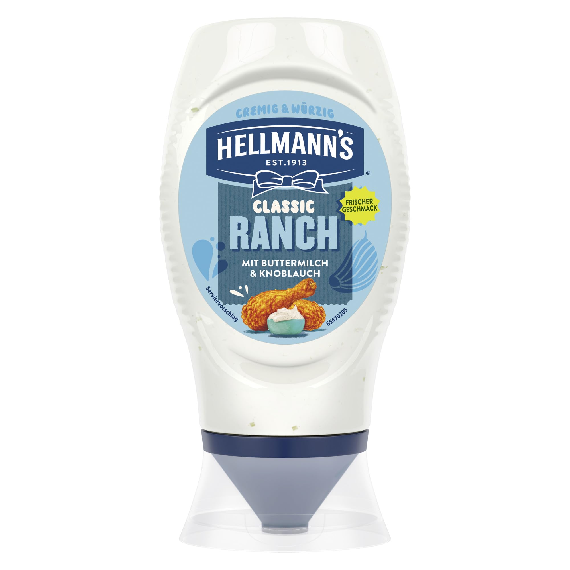 Hellmann's Classic Ranch Sauce cremige und würzige Grillsauce mit Buttermilch und Knoblauch 245 ml
