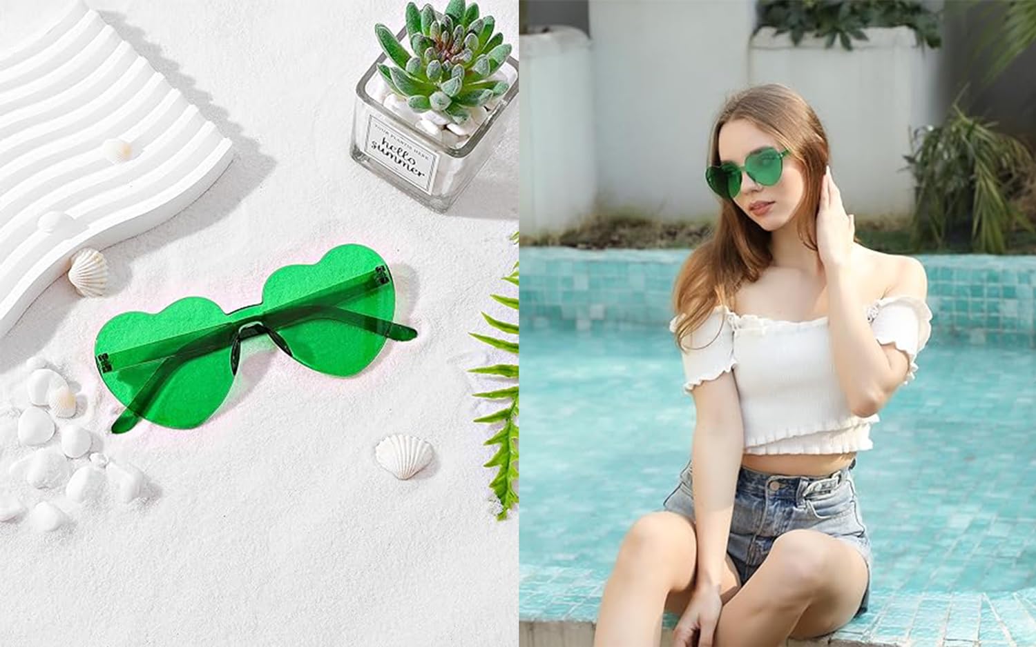 24 szt. St Patricks Day Shamrock okulary przeciwsłoneczne koniczyna okulary koniczyna okulary dzień świętego patryka akcesoria dla kobiet akcesoria dekoracje przyjęcie upominki