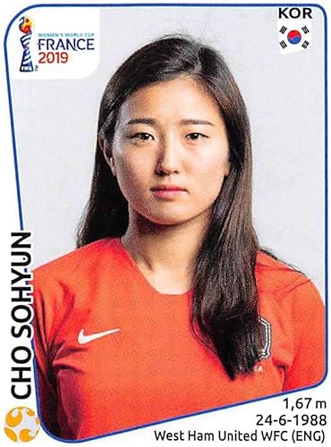 2019 Panini FIFA Women's World Cup France Album Stickers (Individual Sticker Only) Soccer #53 Cho Sohyun Korea Republic 2 Inch by 2 12 Inch