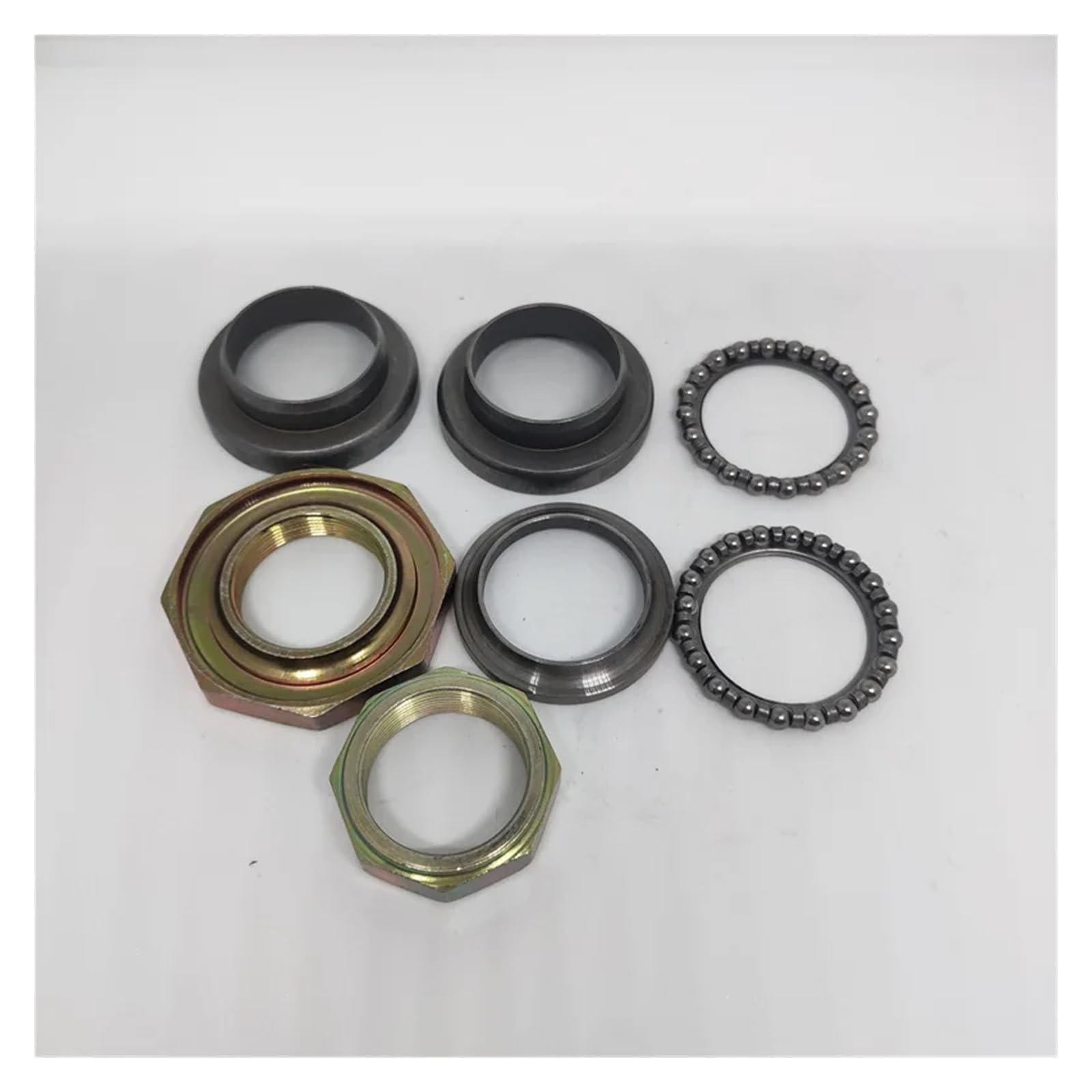 7 Pezzi Set Cuscinetti Sterzo Testa Pista Per Yam&aha PW50, Per Loncin PY50, Jianshe PY50 1981-2013 Kit Cuscinetti Moto Cuscinetto sterzo
