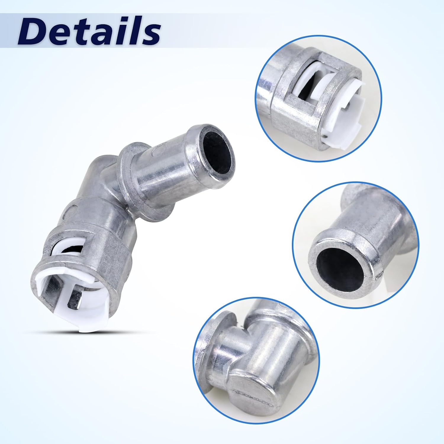HVAC Heater Hose Connector 5/8" x 5/8" Fits 2002-2005 Blazer,2002-2006 Trailblazer,2007-2010 Dodge Ram 2500/3500/4500/5500,2011-2020 Dodge Grand Caravan,2002-2006 GMC Envoy Replace#800-416