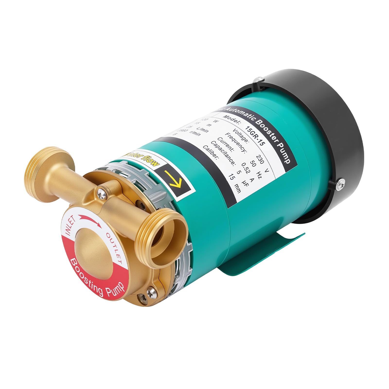 220V 120W Automatisch Druckerhöhungspumpe 2850rpm Max. Durchflussrate 25L/min Gartenpumpe Selbstansaugend Wasserpumpe für Haus und Garten