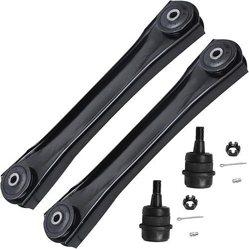 Miniatura 118 de Detroit Axle - Kit de brazos de control frontal RWD para Chrysler 300 Dodge Challenger Charger Magnum, 2 brazos de control superiores 2 rótulas