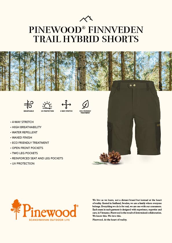 Pinewood 5316 Finnveden Trail Hybrid Shorts Earth Brown/D.Olive (265) C60