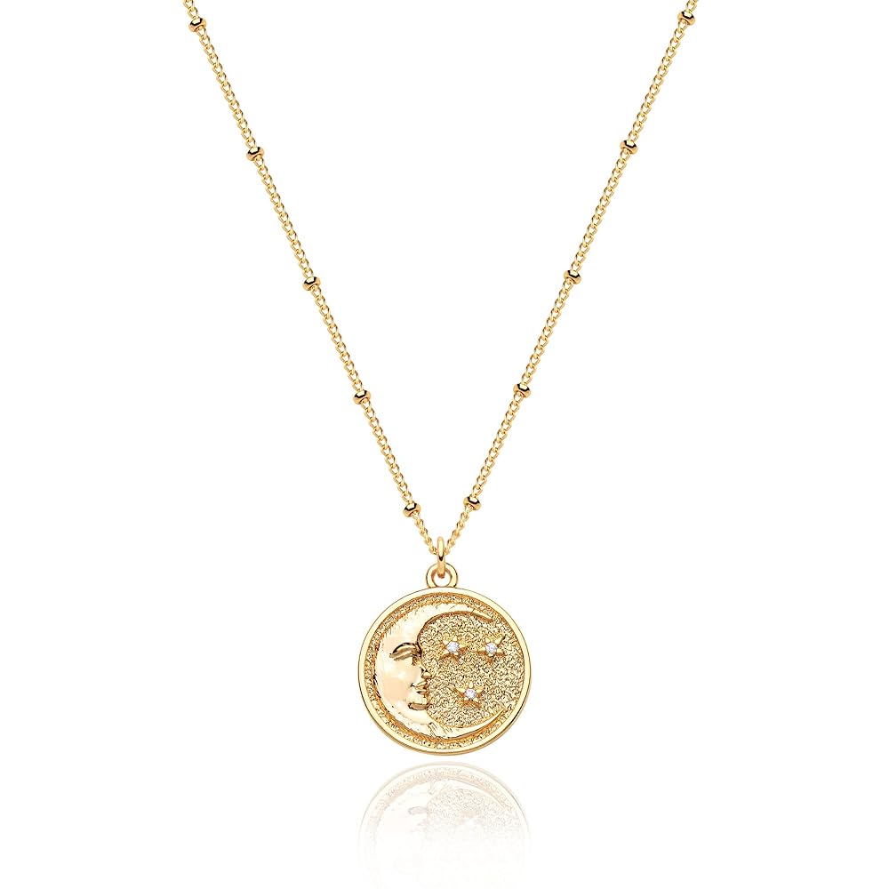 Amazon.com: Valloey Rover Vintage Circle Coin Necklace for