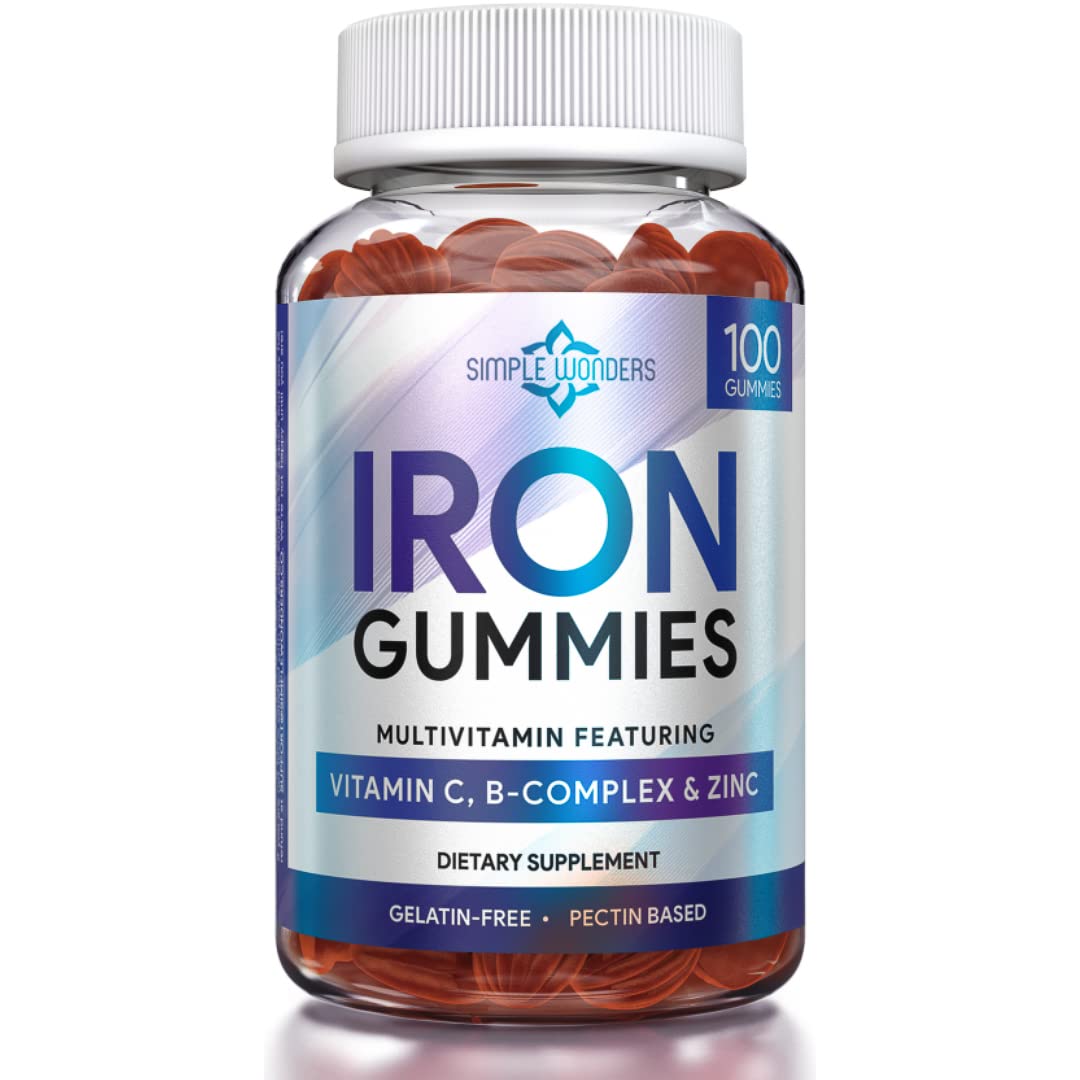 Buy Iron Gummies for Women, Men & Kids Iron Supplement with Vitamin C