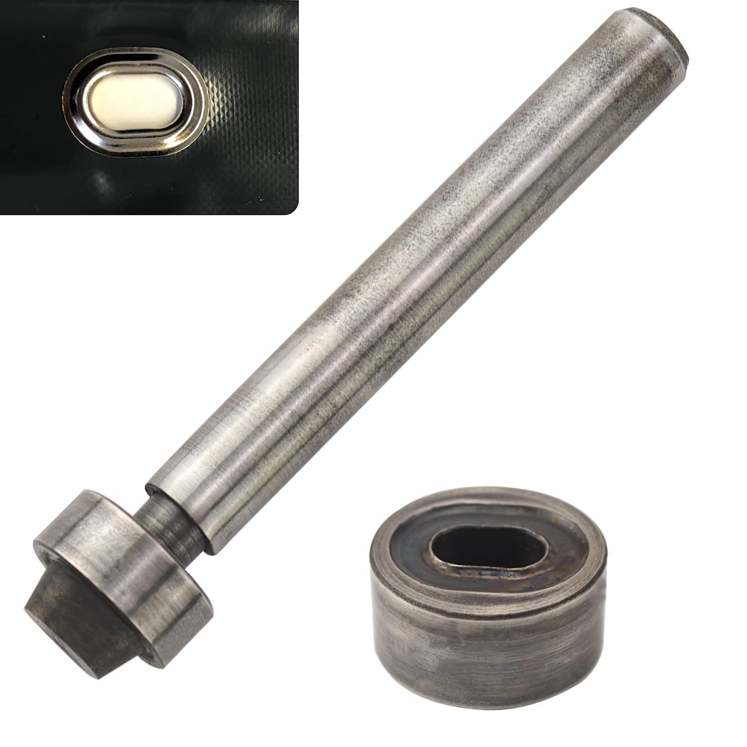 Oeillet Trou Poinçon d'Oeillet Grommets Eyelets Outils Oeillets Kit pour Baches pour Toile Cuir Bannières Rideaux Étiquettes de Vêtements Bricolage
