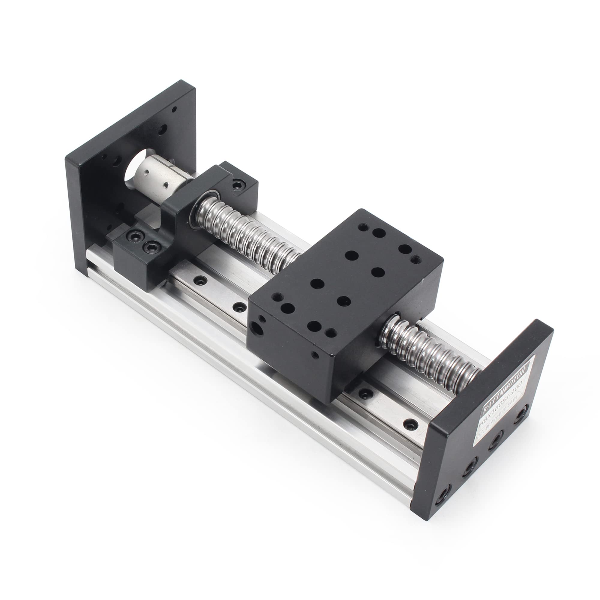 RATTMMOTOR Actuador lineal, 200 mm de longitud, doble actuador lineal, guía lineal CNC, husillo de bolas SFU1605 con motor paso a paso Nema23 para eje XY, XYZ